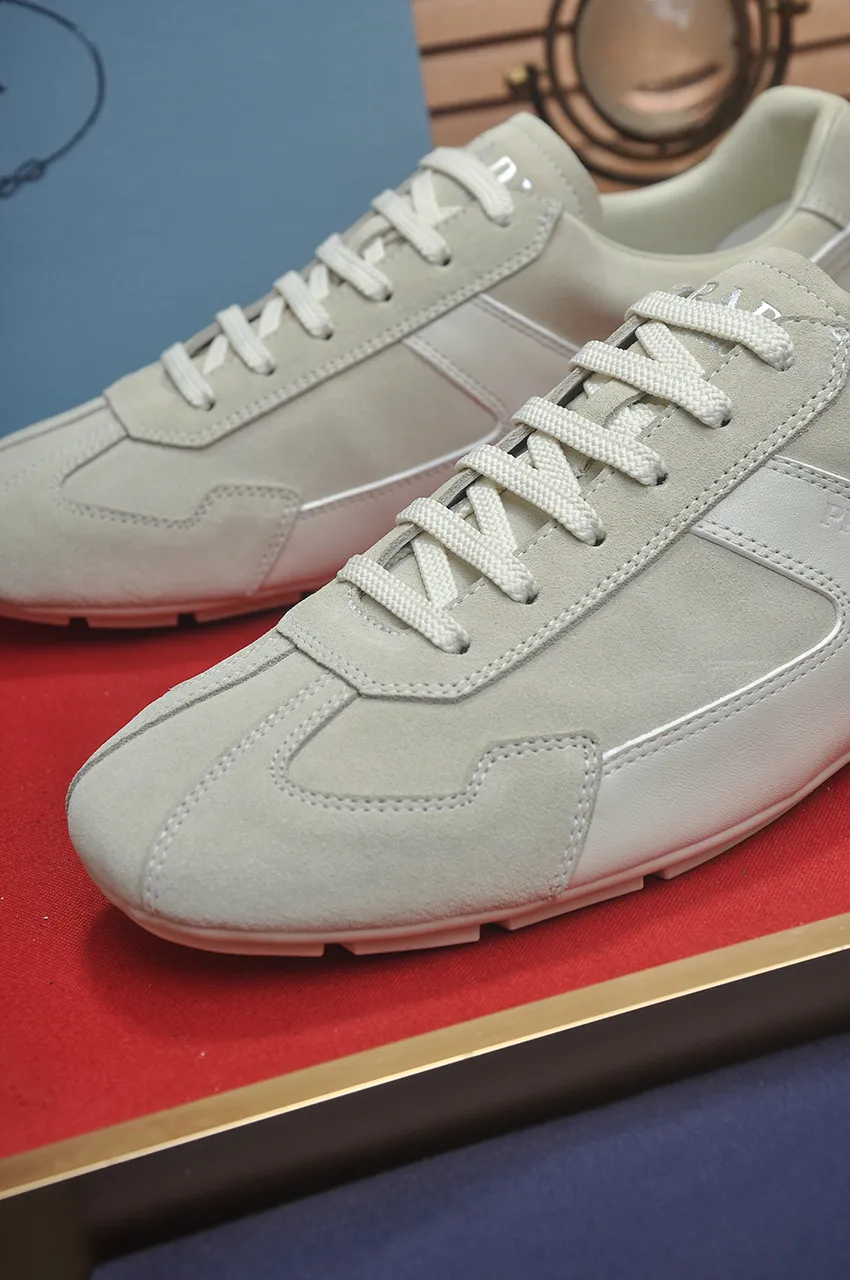 Men's shoes 💰560💶【PRADA】Couple's casual shoes, originally developed 1:1, made of high-mercerized cowhide with imported cowhide, silk sheepskin lining, rubber outsole, comfortable and soft on the feet, size for women: 35 to 41. Male 38 to 48💰🔥🔥🔥🔥🔥